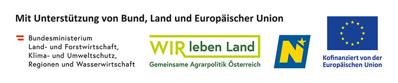 Förderlogo: Mit Unterstützung von Bund, Land und Europäischer Union