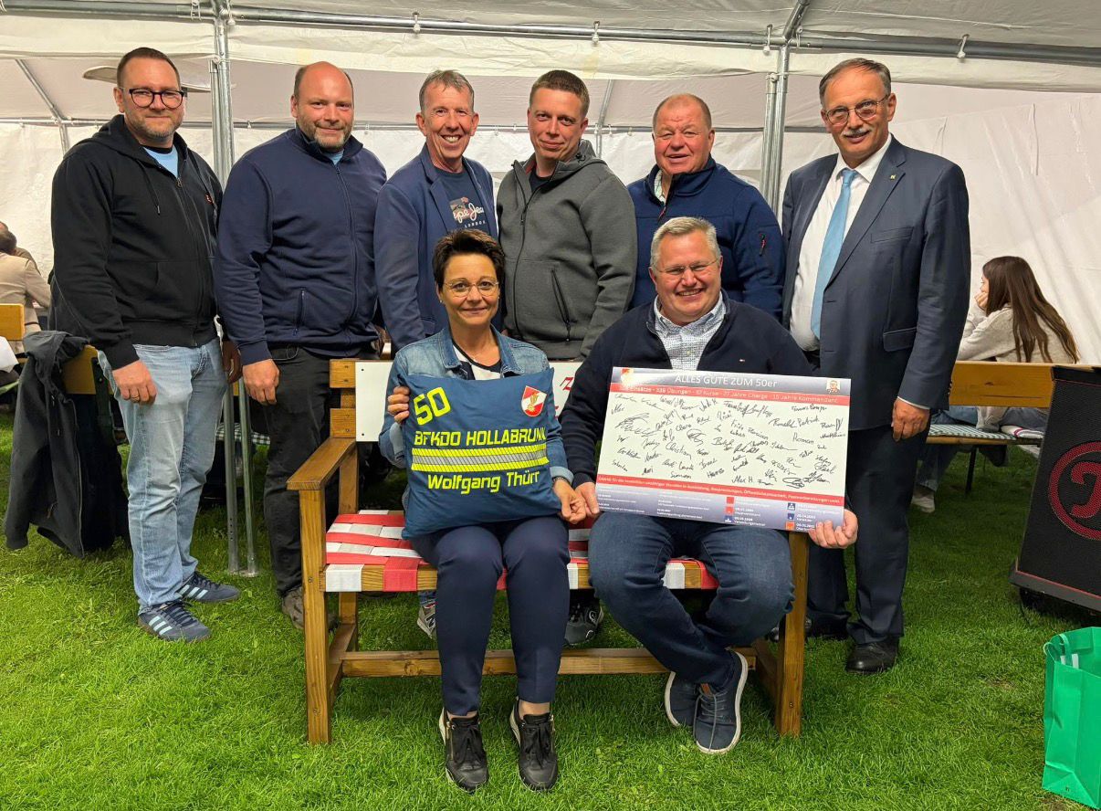 v.l.n.r.: Reinhard Krimmel, Ronald Wingelhofer, Alois Zaussinger, Petra Thürr, Markus Zahbrecht, Wolfgang Thürr, Reinhard Scheichenberger, Richard Hogl