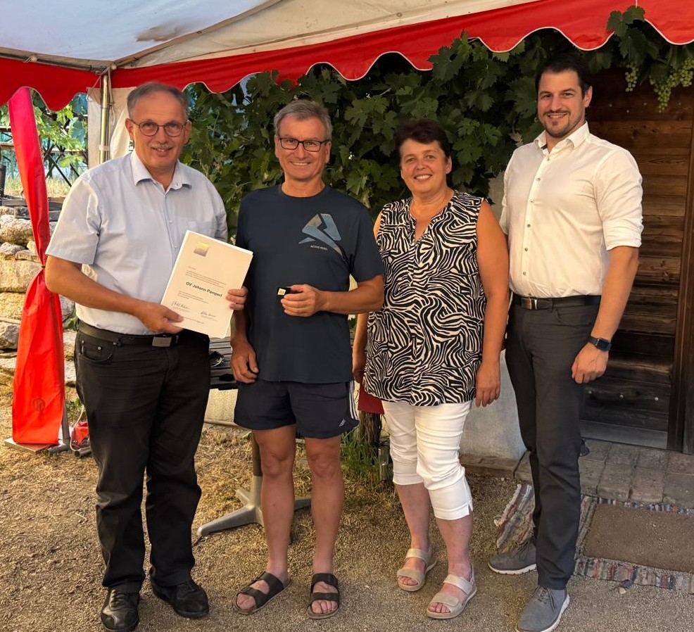 im Bild - v.l.n.r.:  Richard Hogl, Hannes Pamperl, Annemarie Maurer, Stefan Vietze
